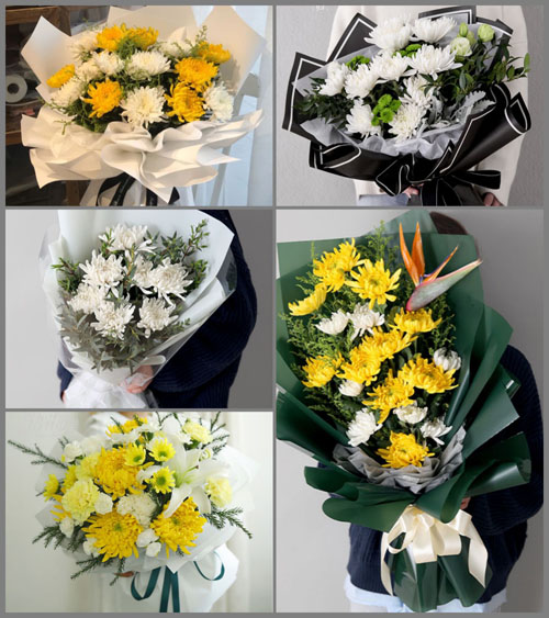 山东青岛平度市东阁街道王家村白事花束代送